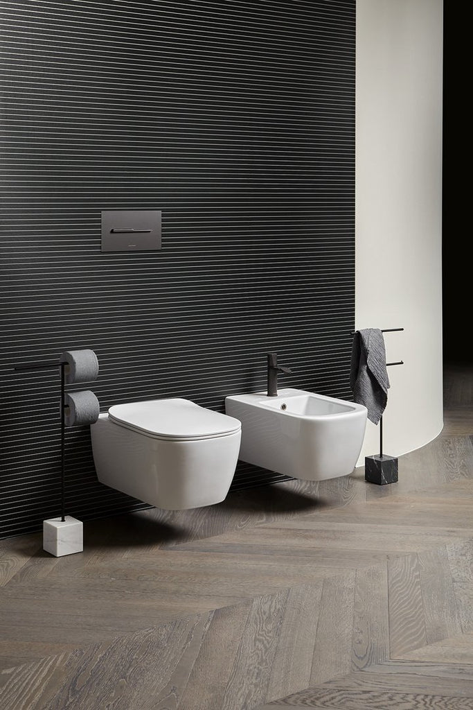 Italian luxury interiors lighting bathroom accessories toilet paper holder