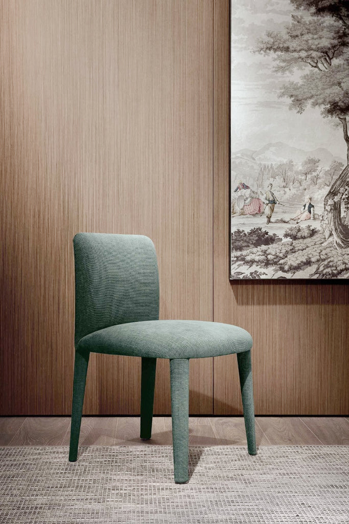 Italian luxury interiors room office custom fabric chair armchair