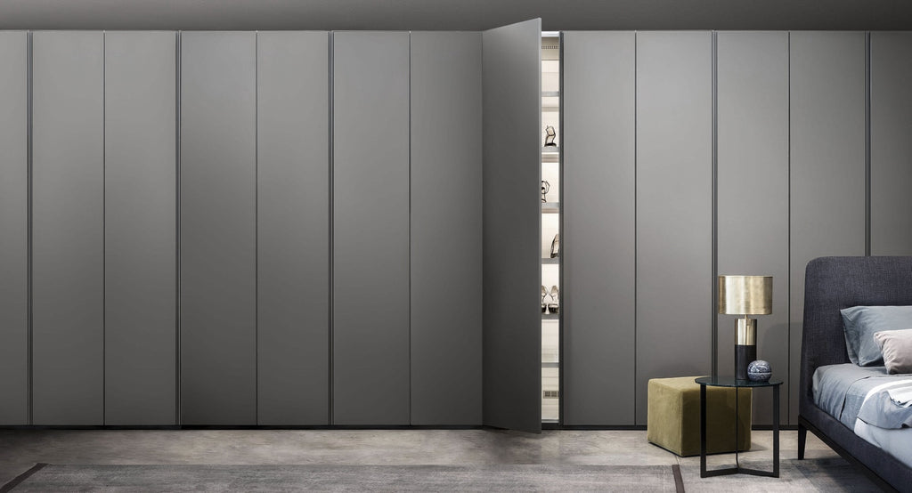 Italian luxury interiors room wardrobe cabinet drawer in bedroom