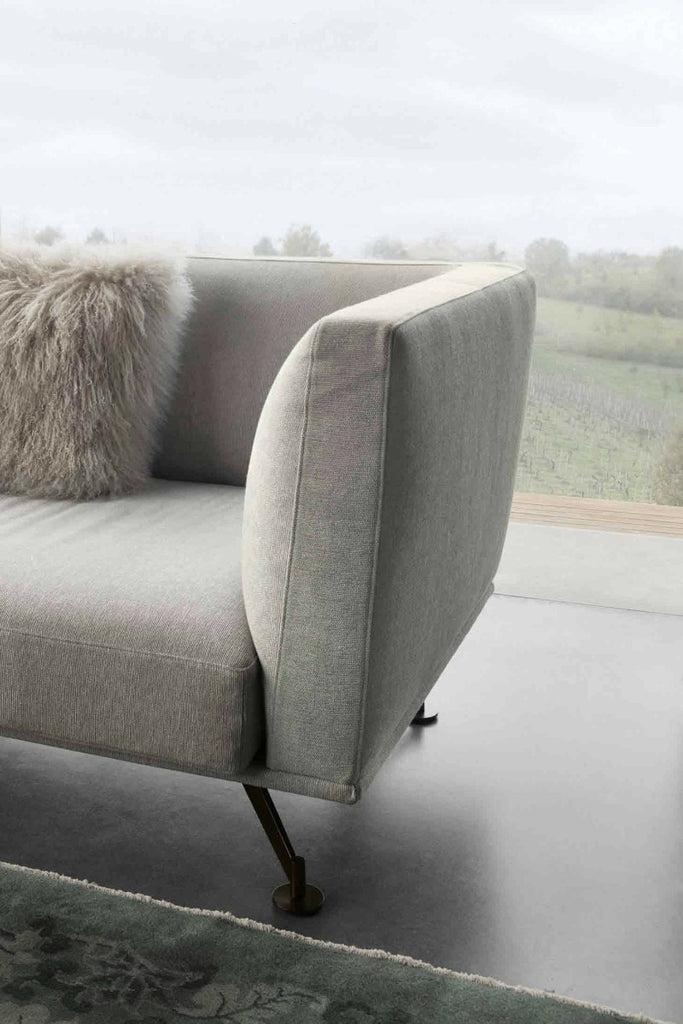 Italian luxury interiors living room fabric sofa