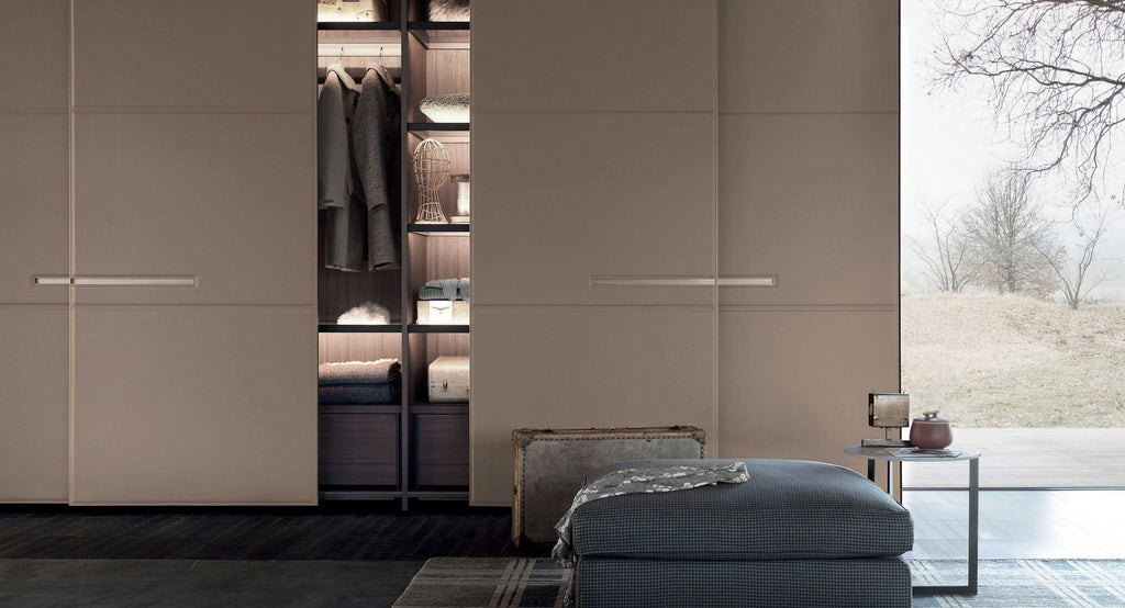 Italian luxury interiors room custom wardrobe clothing organiser drawer cabinet