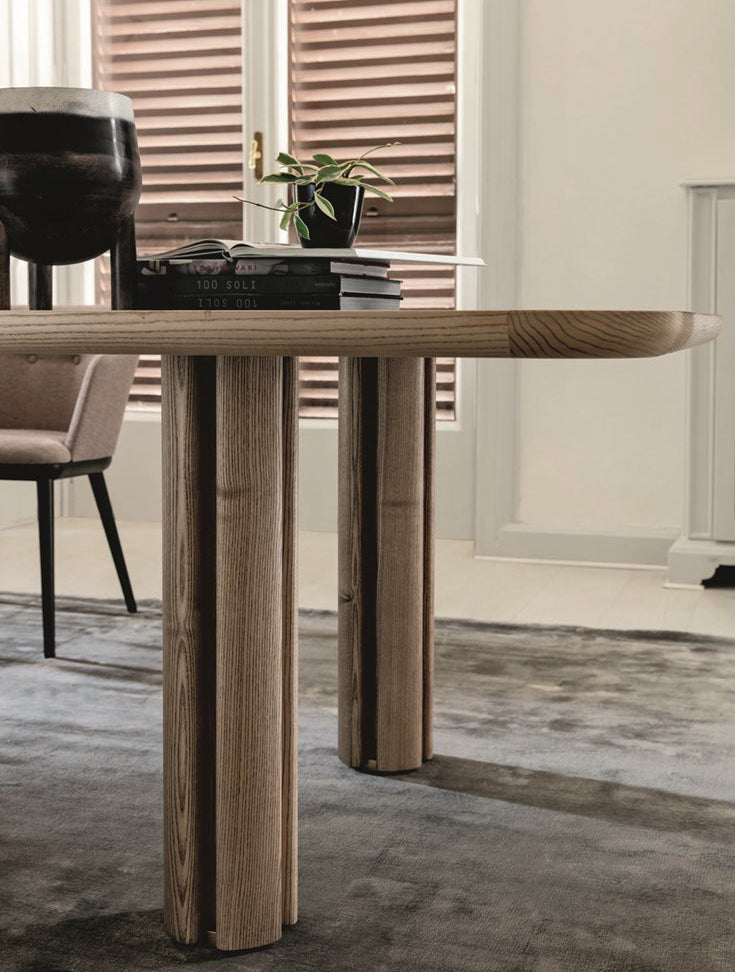 Italian luxury interiors room wood table