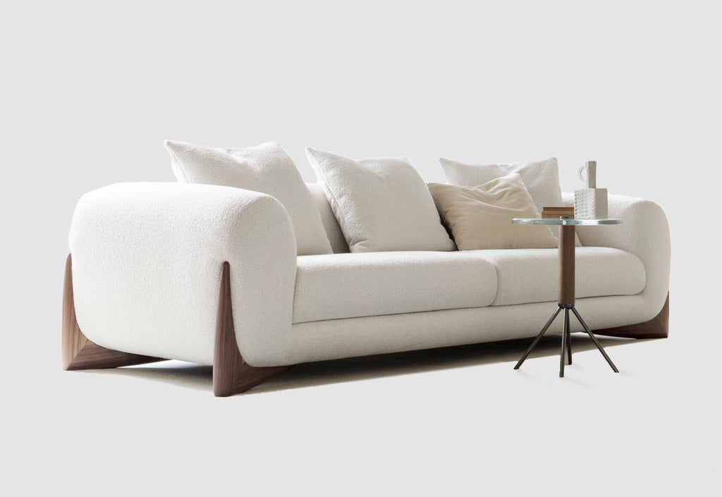 Italian luxury interiors living room furniture fabric sofa