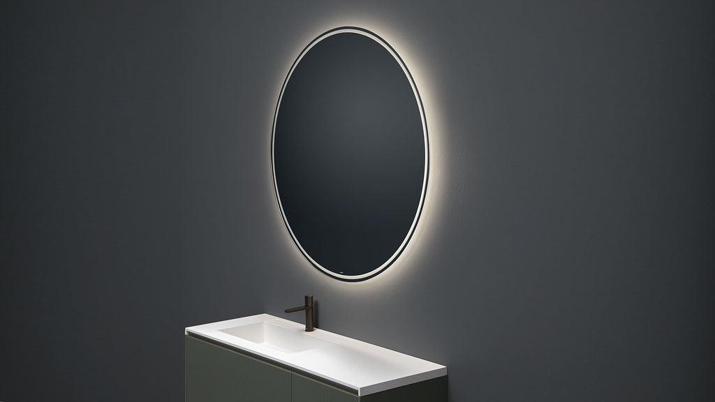 Italian luxury interiors lighting bathroom LED light mirror