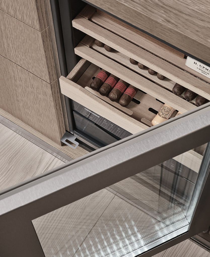 Italian luxury interiors wine refrigerator winery system