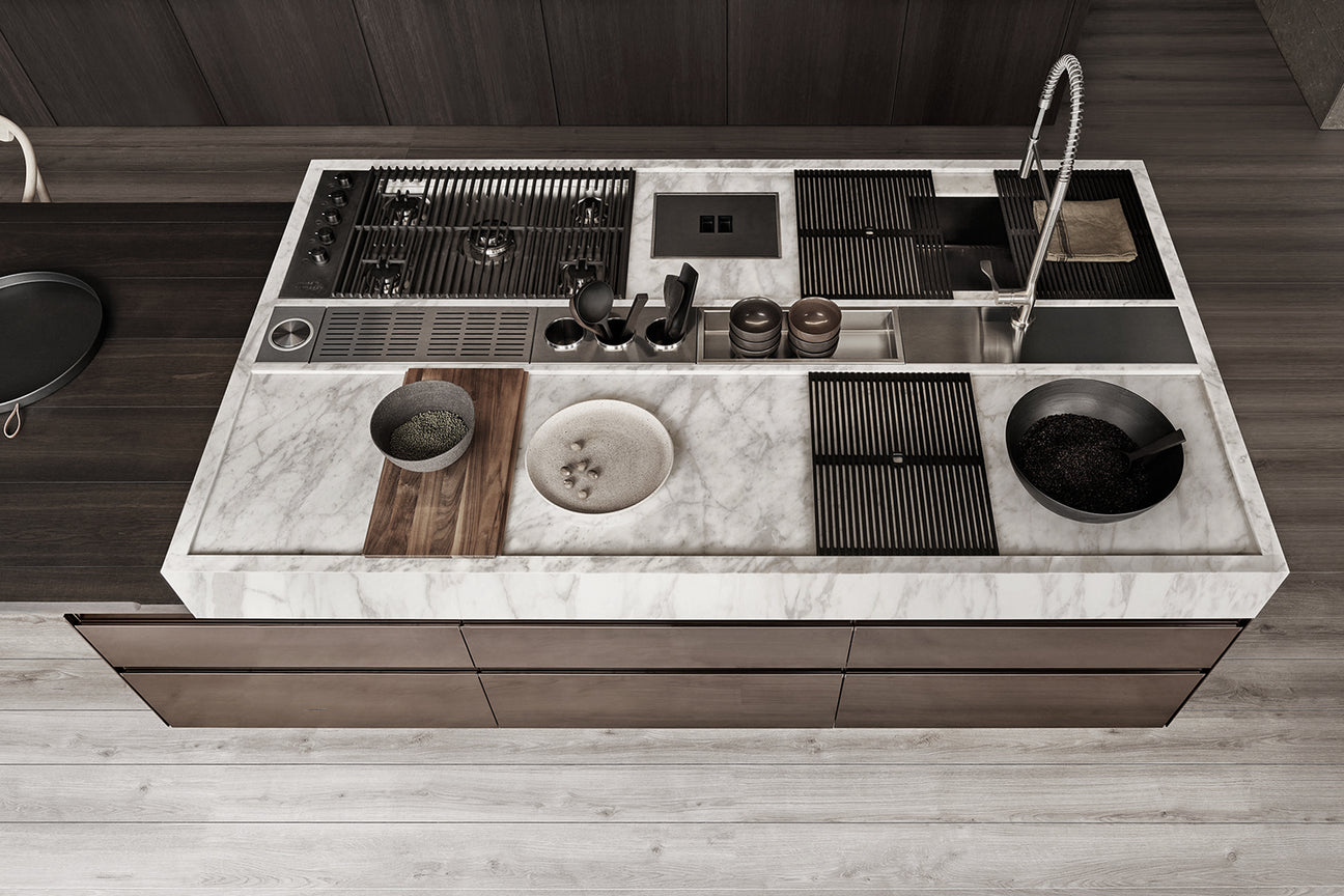 Italian luxury interiors kitchen worktops