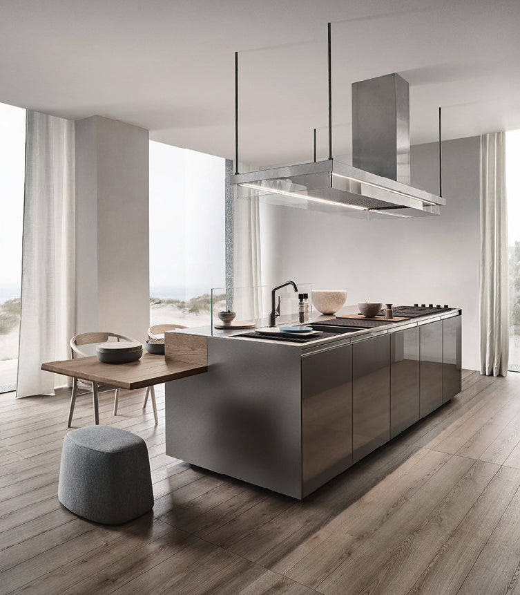 Italian luxury interiors kitchen table chairs cabinet