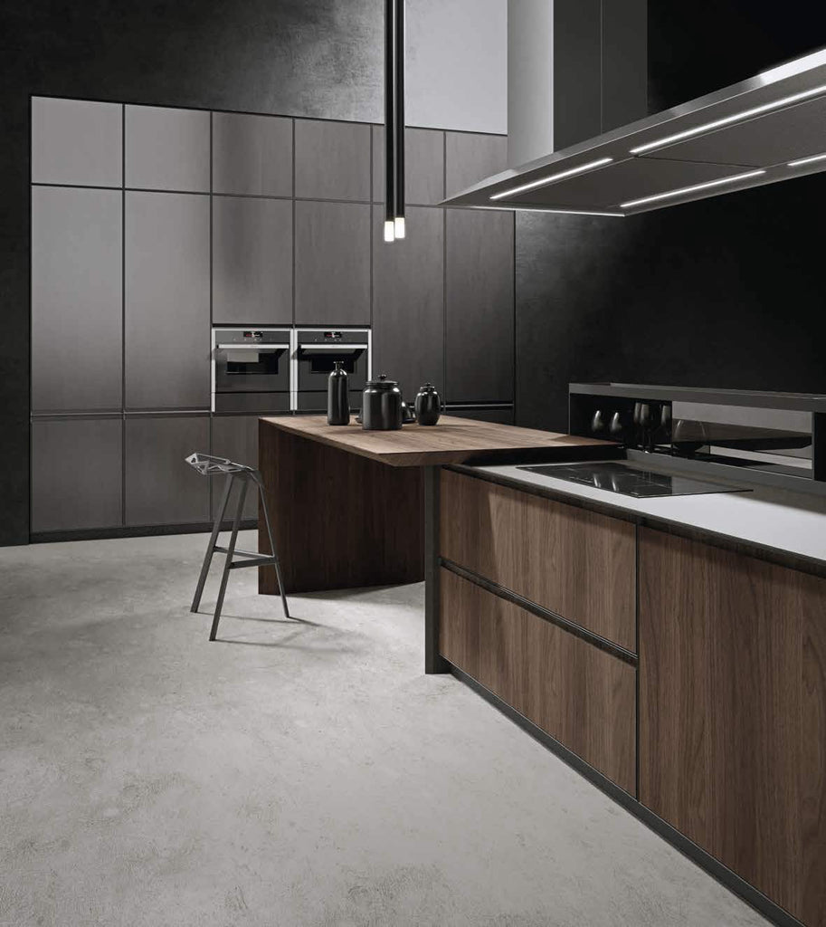Italian luxury interiors kitchen ventilation cabinet utensils