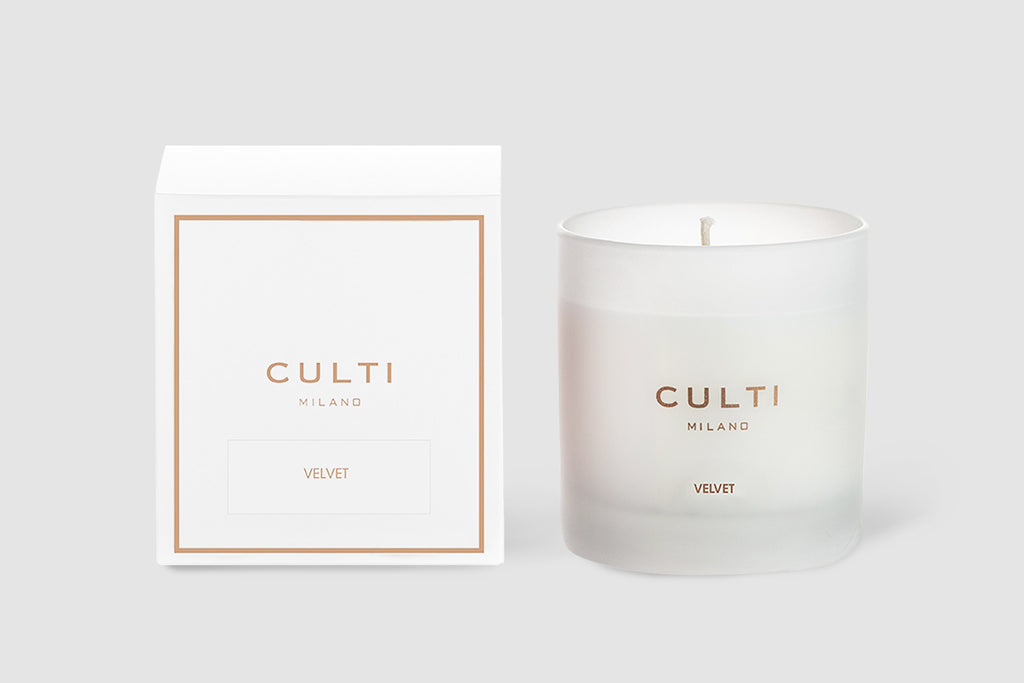 Candle scent perfume floral velvet candles room culti milano