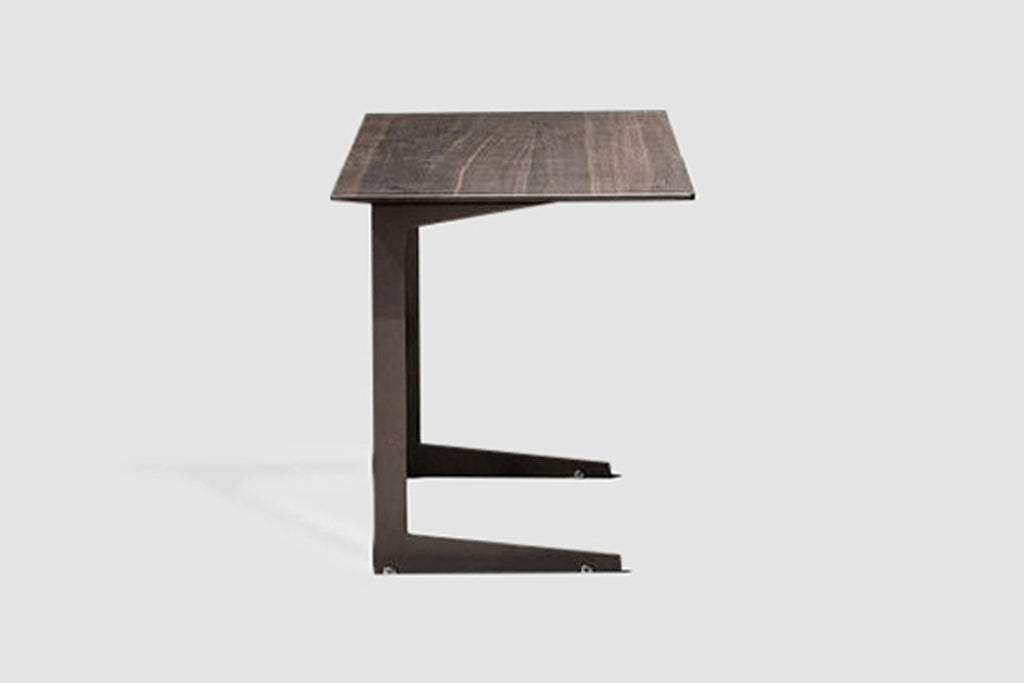 Italian luxury interiors living room custom coffee table side table wood metal frame