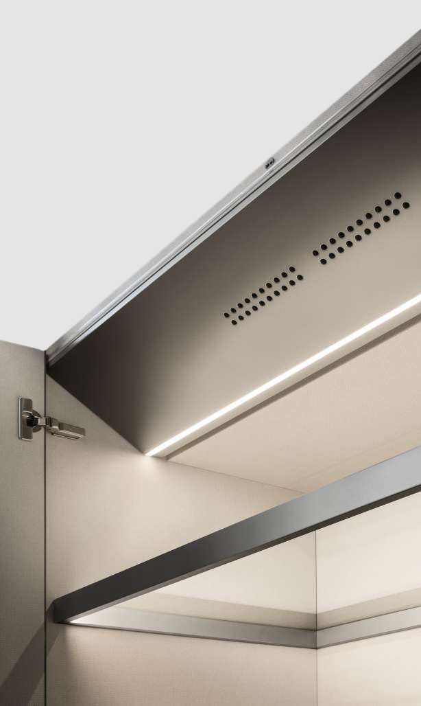 Italian luxurious wardrobe shoes cabinet air cleaning air purifying