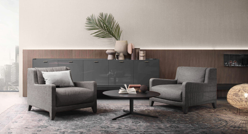 Italy luxurious custom fabric armchair living room interior