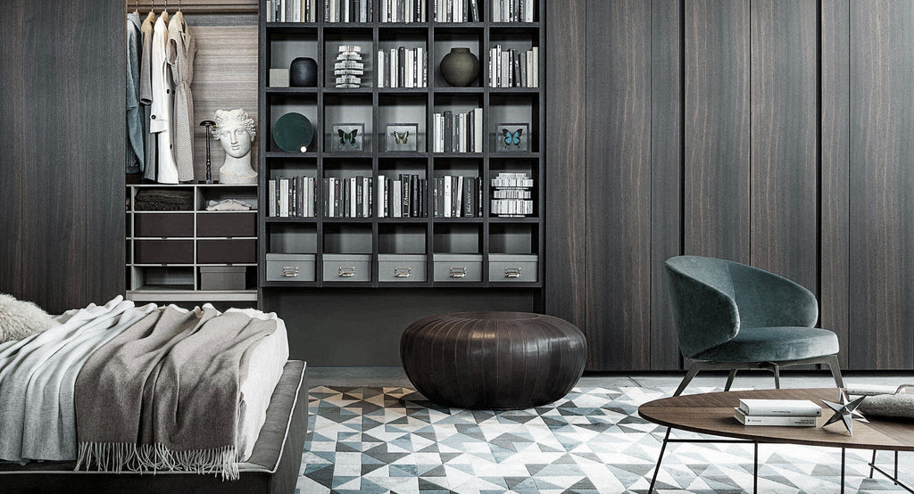 Italian luxury interiors furniture custom fabric leather armchair lounge chair