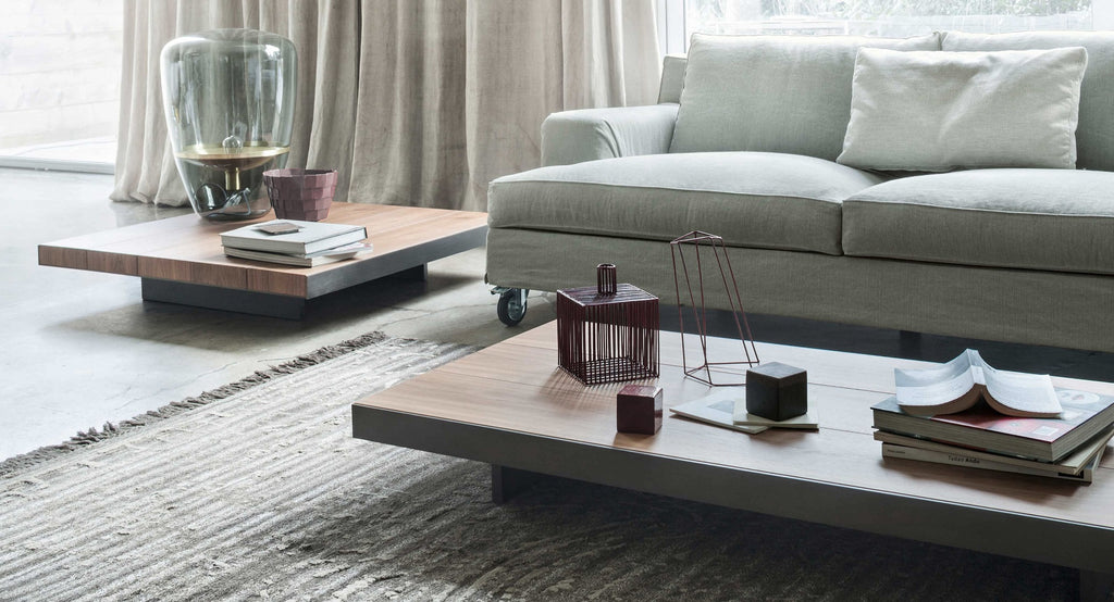 Italian luxury interiors living room custom wood side coffee table