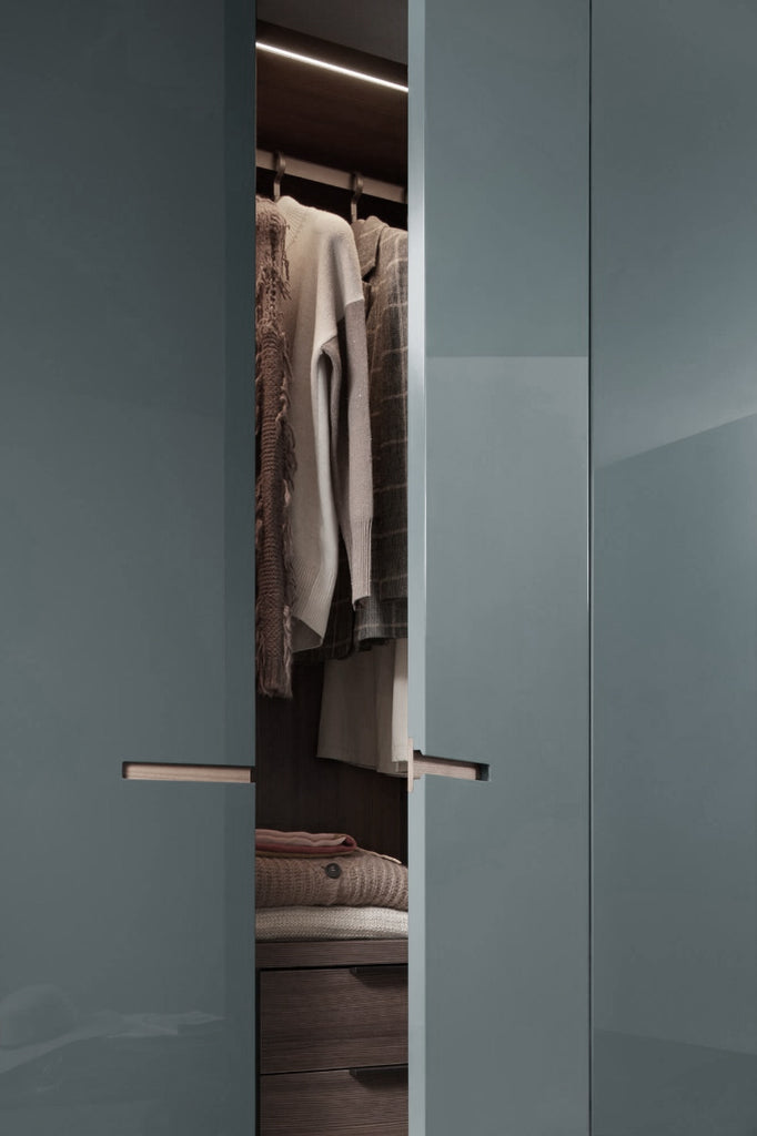 Italian luxury interiors custom wall wardrobe furniture