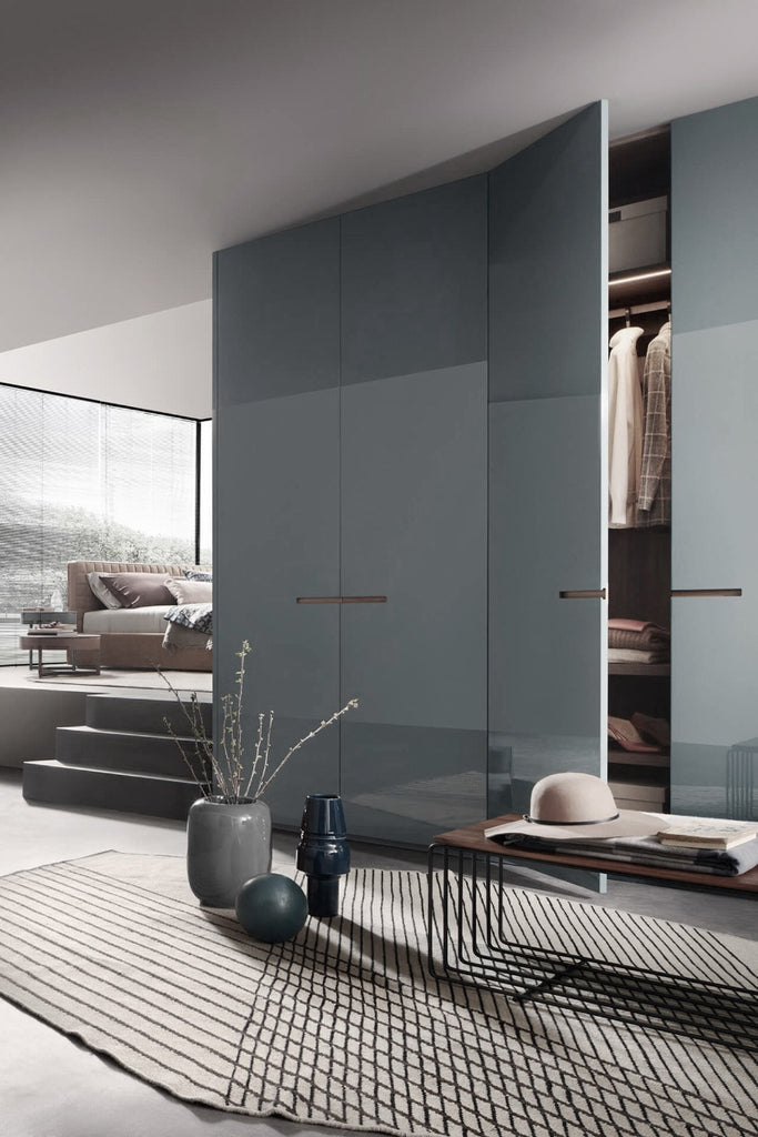 Italian luxury interiors custom wall wardrobe furniture