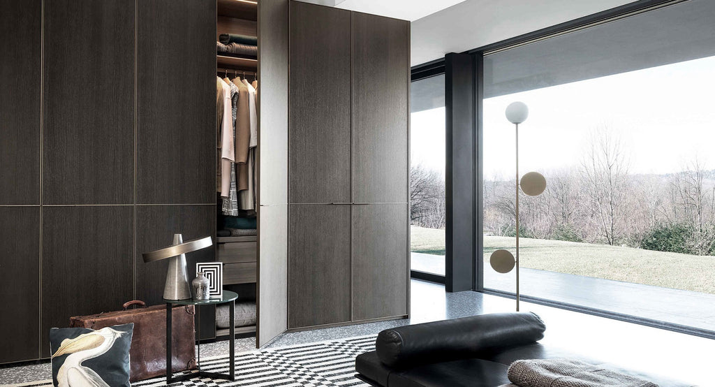 Italian luxury interiors living room wardrobe cabinet drawer clothing organiser