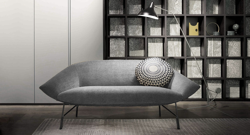 Italian luxury room interiors custom fabric sofa