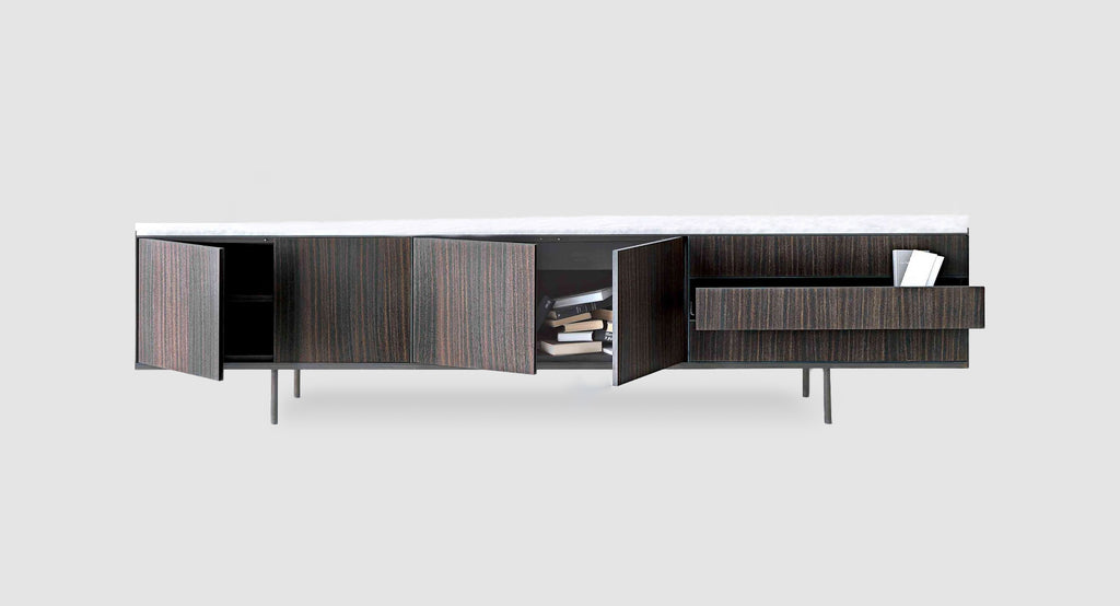 Italian luxury interiors furniture custom sideboard cabinet drawer