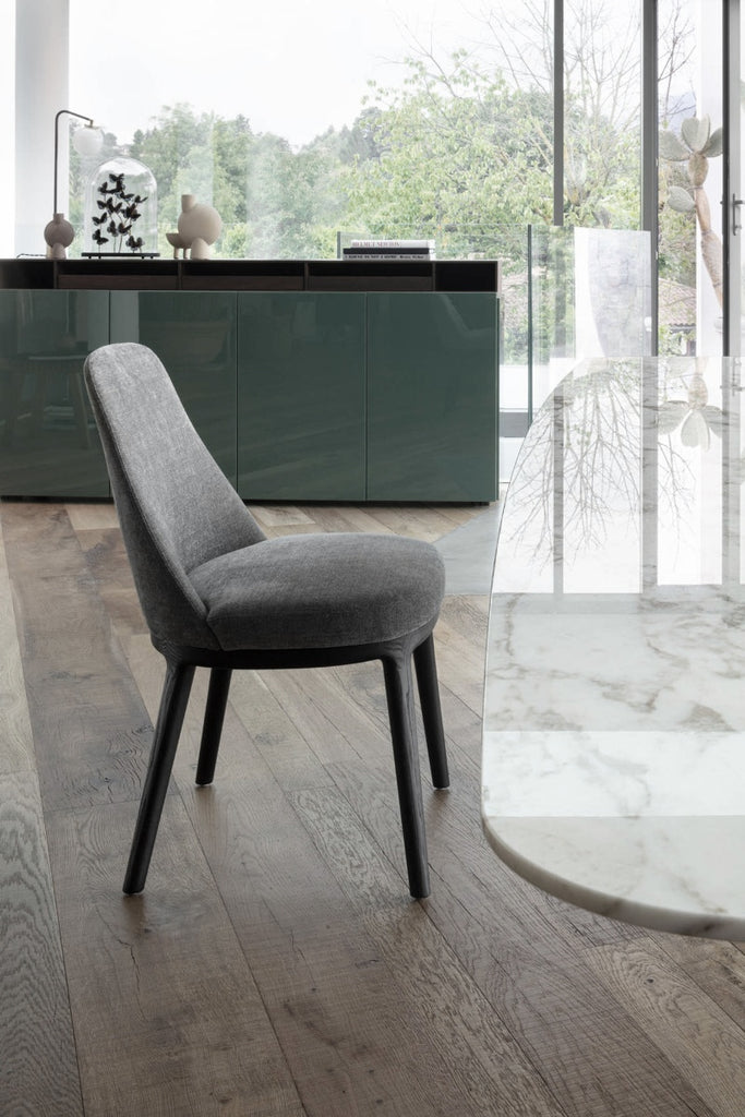 Italian luxury interiors office room fabric wood custom chair armchair stool