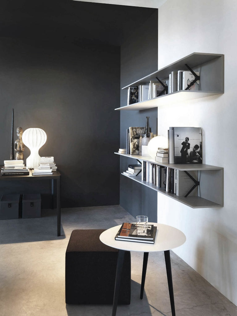 Italian luxury interiors furniture wall shelf bookshelf shelving bookcase