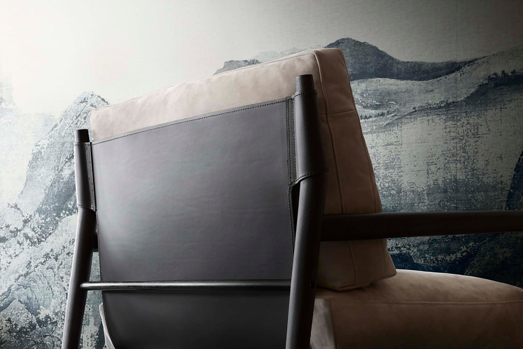 Italian luxury room interiors chairs armchair wood fabric