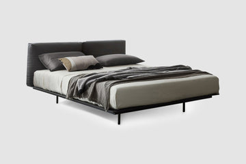 Italian luxury interiors bedroom bed pillows