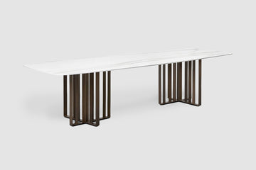 Italian luxury interiors living room marble table