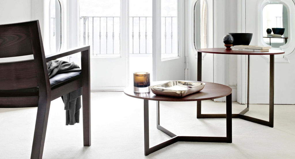 Italian luxury interiors room custom wood side table