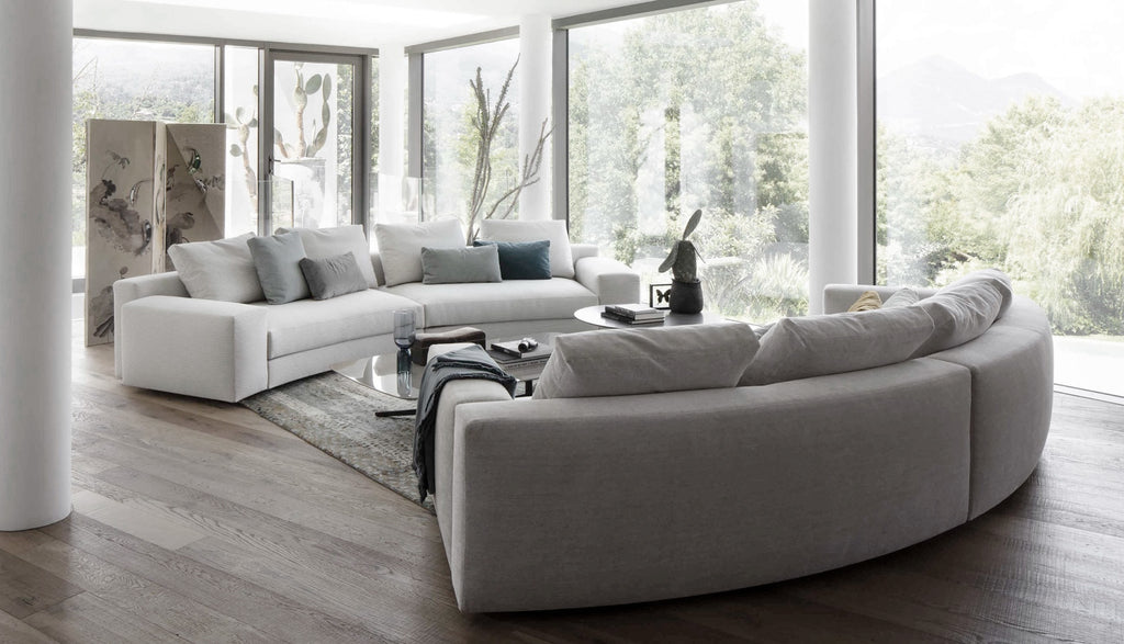 Italian luxury interiors living room sofa