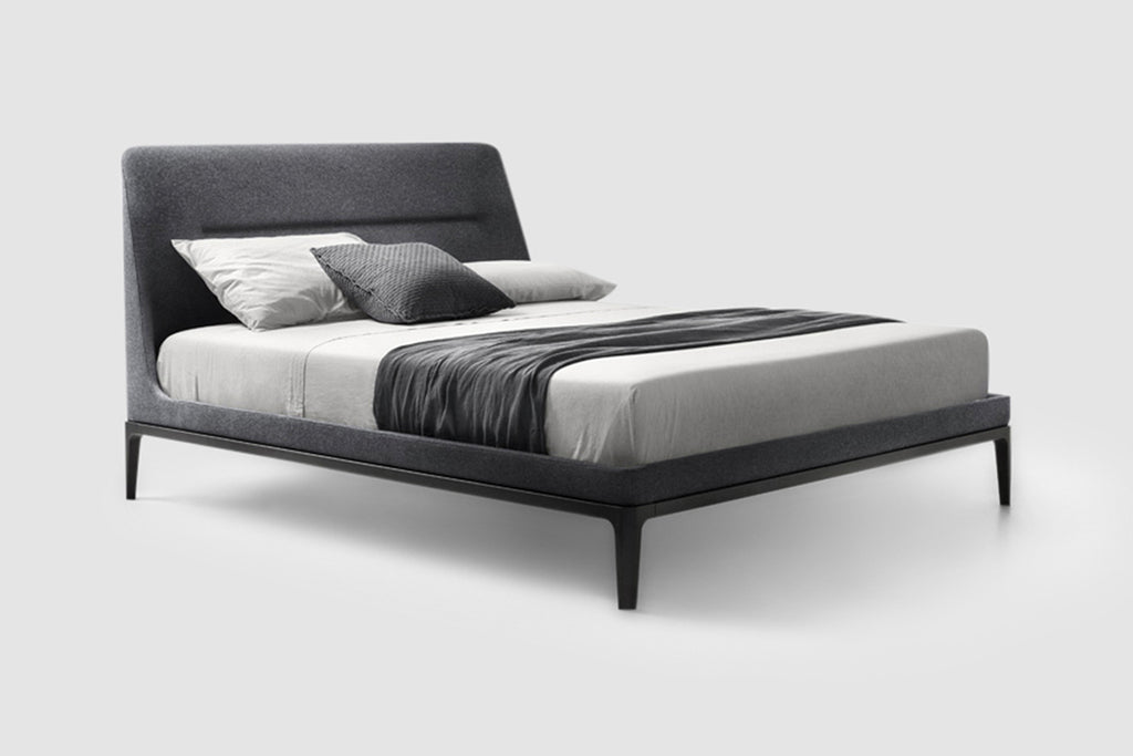 Italian luxury interiors bedroom custom bed