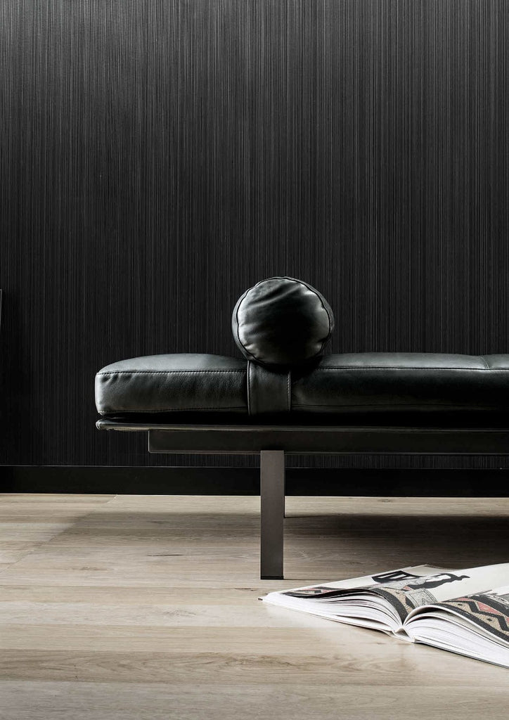Italian luxury interiors room leather metal frame bed