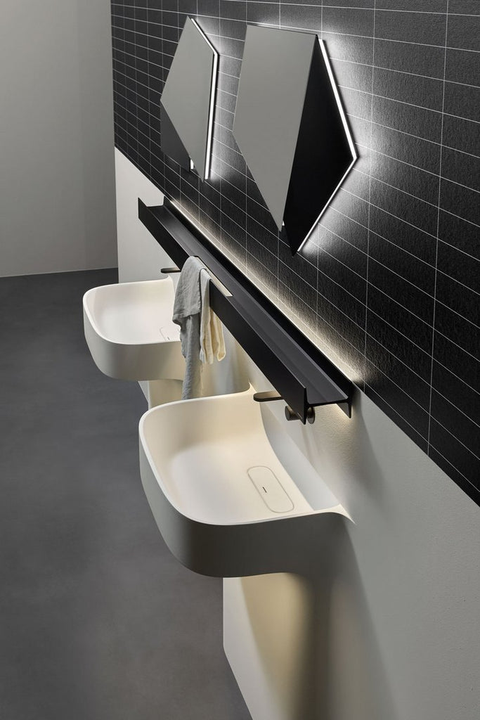 Italian luxury interiors bathroom shelving