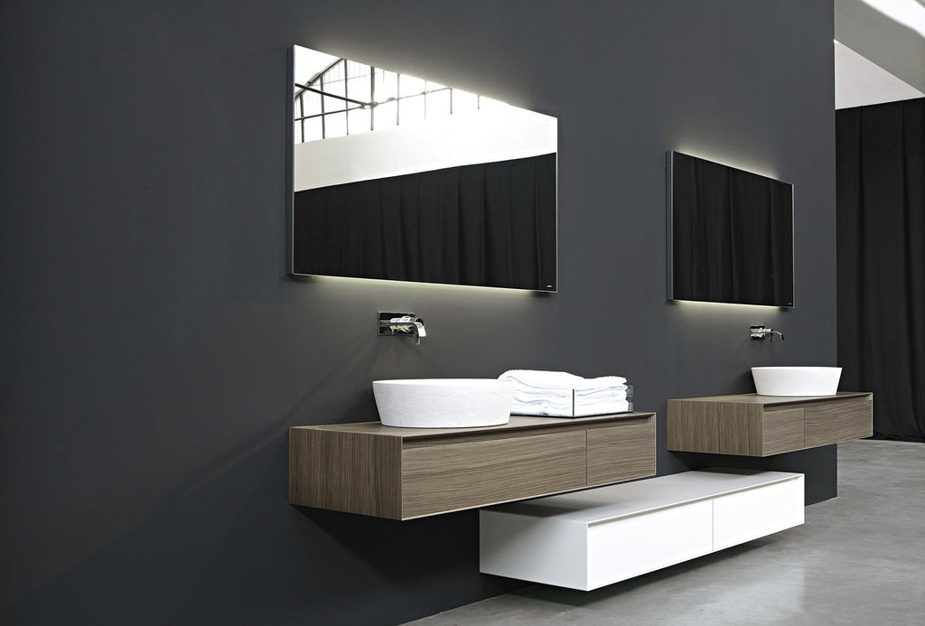 Italian luxury interiors lighting bathroom LED light mirror vanity