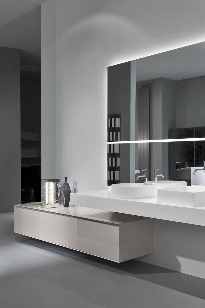 Italian luxury interiors lighting bathroom LED light mirror vanity