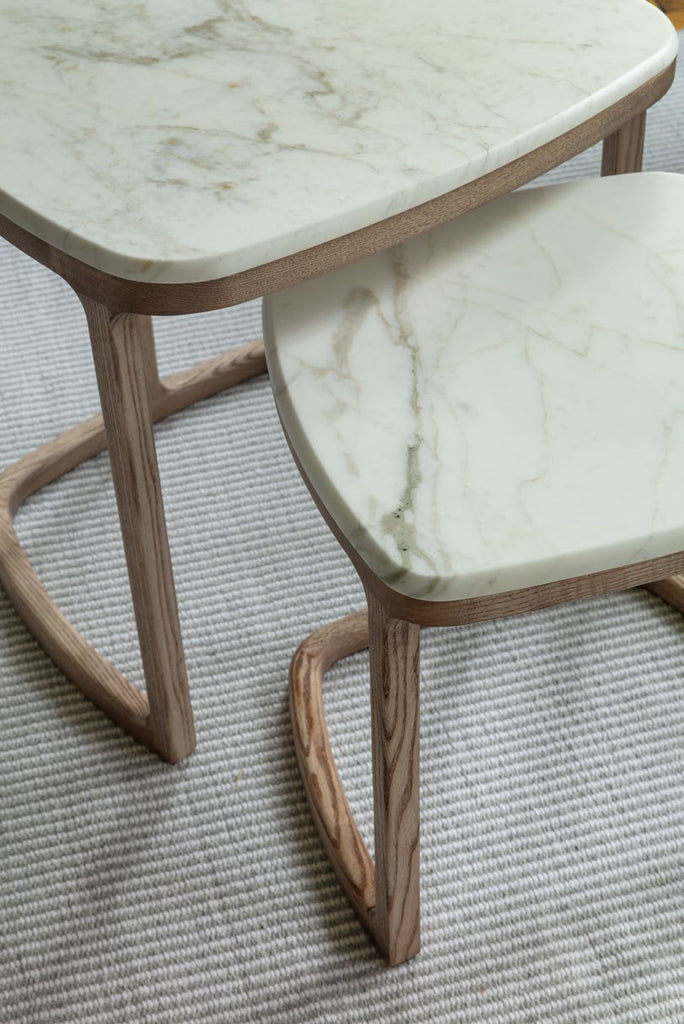 Italian luxury interiors side table chairs