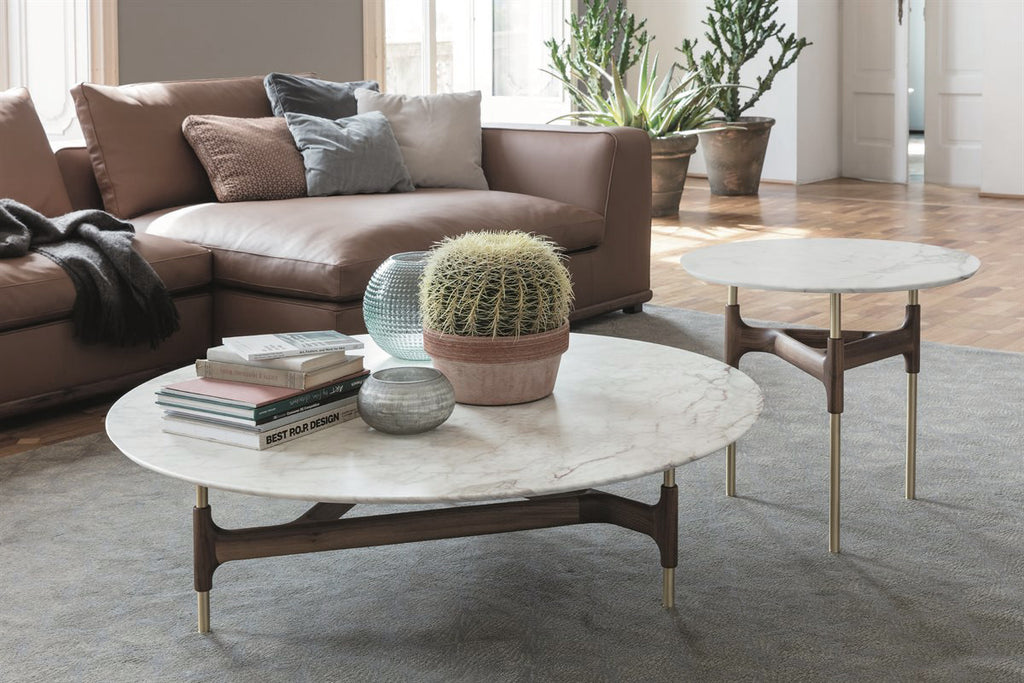 Italian luxury interiors coffee table side table living room