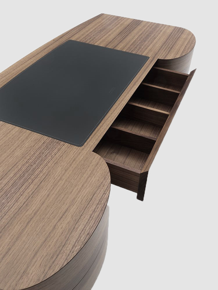 Italian luxury interiors office room custom desk cabinet drawer