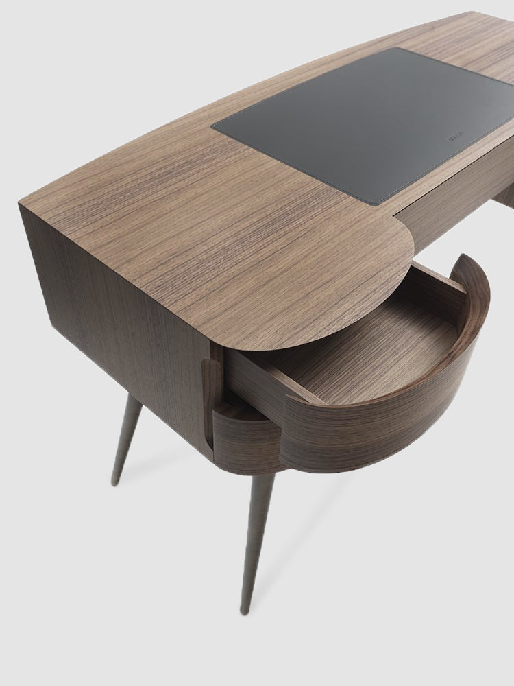 Italian luxury interiors office room custom desk cabinet drawer
