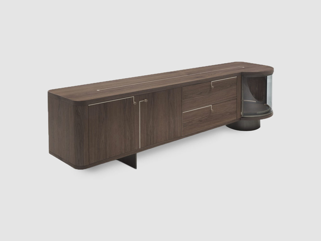 Italian luxury interiors livingroom sideboard cabinet drawer