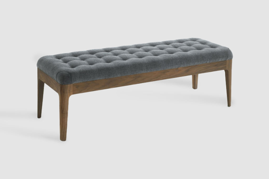 Italian luxury interiors living room indoor wood fabric bench