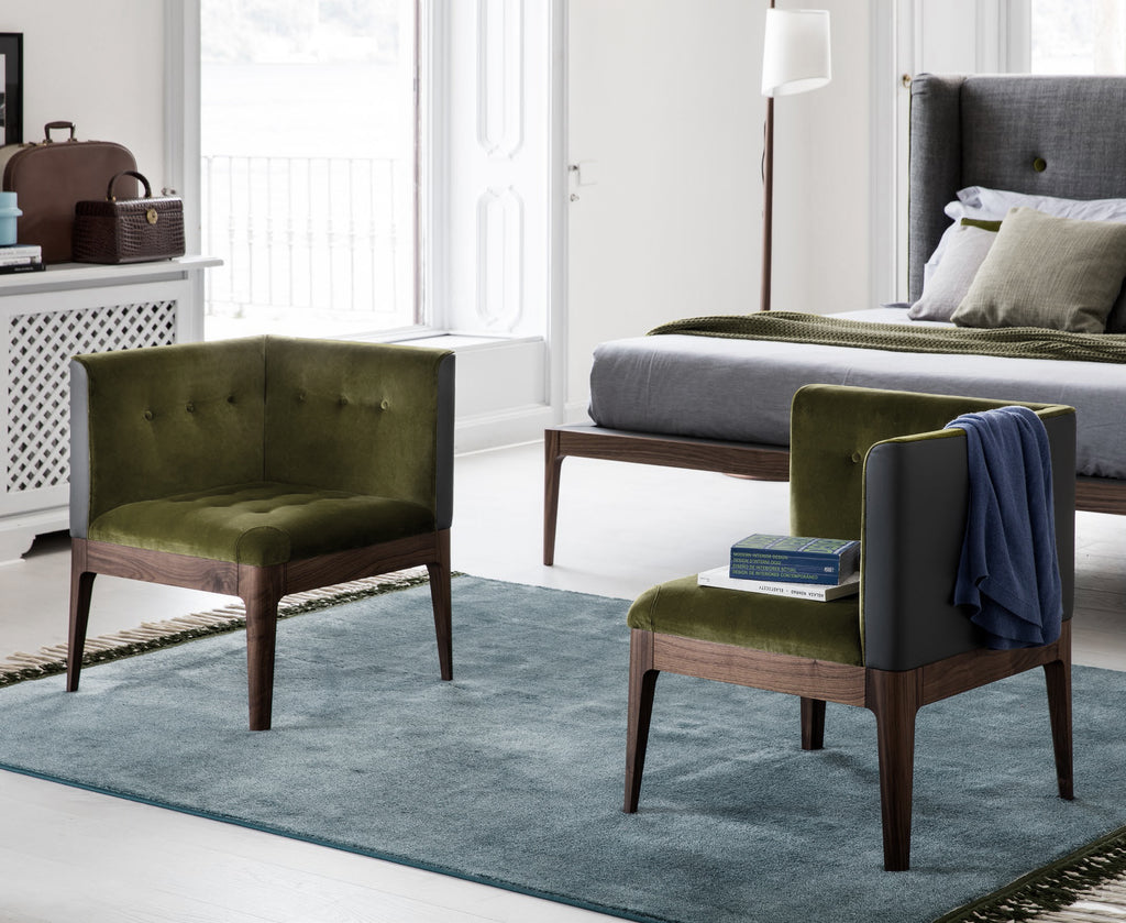 Italian luxury room interiors furniture fabric wood chairs