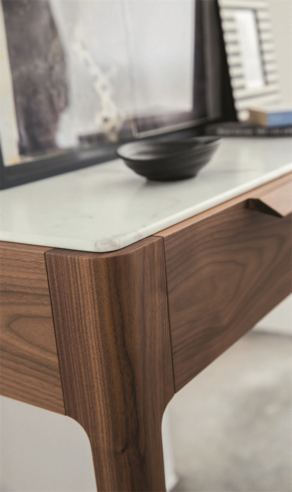 Italian luxury interiors living room side table cabinet drawer