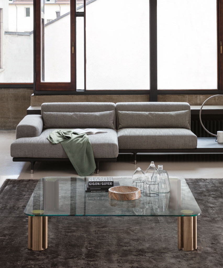Italian luxury interiors livingroom glass table