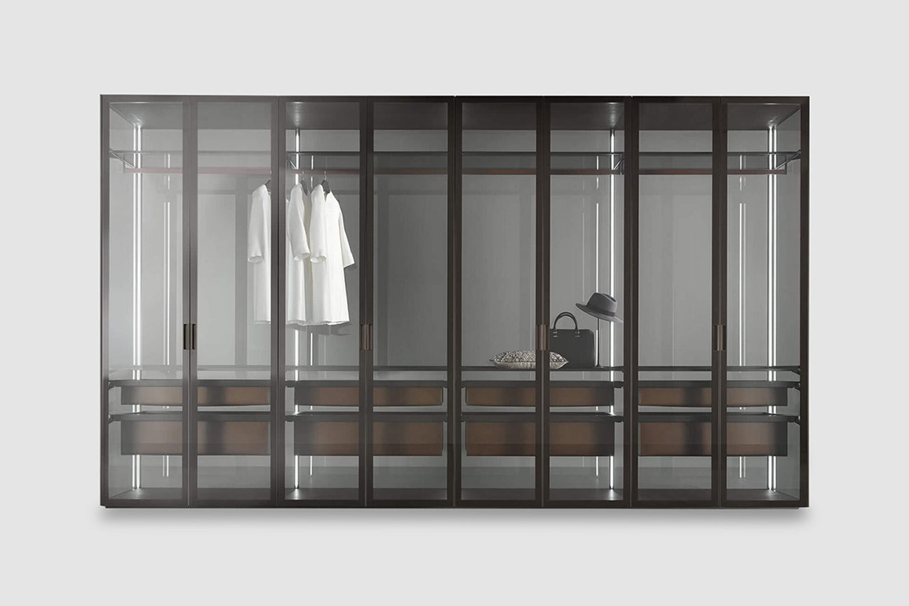 Italian luxury interiors room wardrobe cabinet drawer organiser