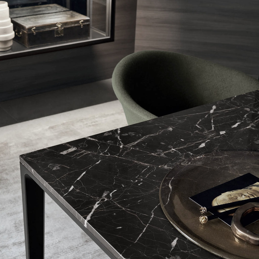 Italian luxury interiors office marble desk