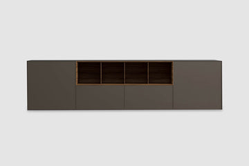 Italian luxury interiors furniture wall mounted cabinet drawer