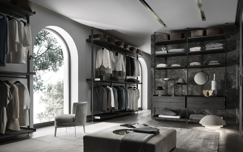 Italian luxury interiors furniture wardrobe dresser cabinet drawer