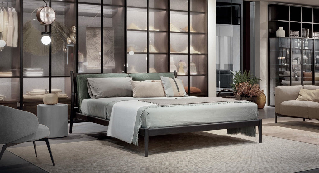 Italian luxury interiors bedroom bed