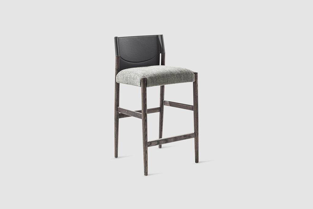 Italian luxury interiors living room fabric stool furniture
